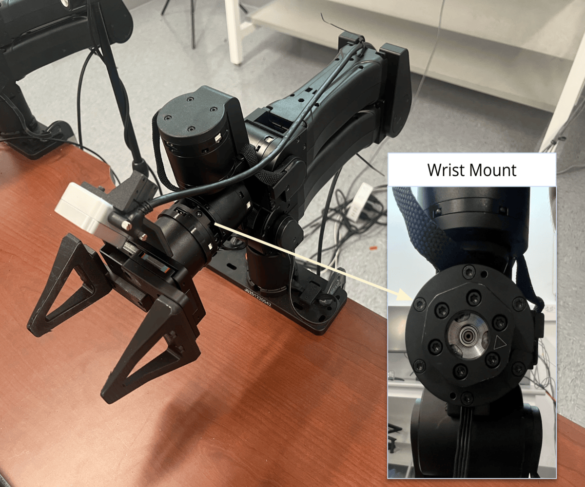I2RT Yam bimanual robot setup before mounting the CRAFT hand